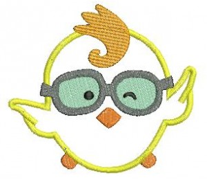 Stickmuster - Flieger Vogel